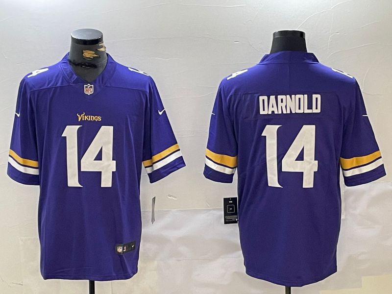Men Minnesota Vikings #14 Darndld Purple Second generation 2024 Nike Limited NFL Jersey